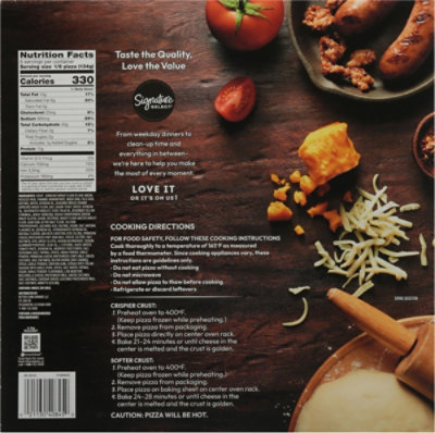 S Sel Rising Crust Spicy Italian Sausage Pizza 28.41oz - 28.41 oz - Image 5