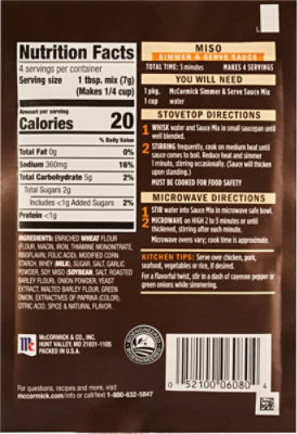 Mccormick Miso Gravy Sauce Mix, 1.0 Oz - 1.0 oz - Image 5