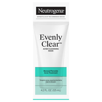 Neutrogena Evenly Clear Acne Cleansing Mask, 4.2 Fl Oz - 4.2 fl oz