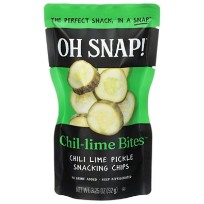 Oh Snap Chil Lime Bites Fresh Dill Pickle Snack Pack - 3.25 OZ - Image 1
