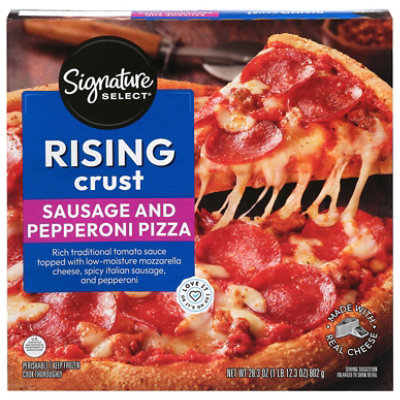 S Sel Pizza Rising Crust Sausage & Pepperon 28.3oz - 28.3 oz - Image 1