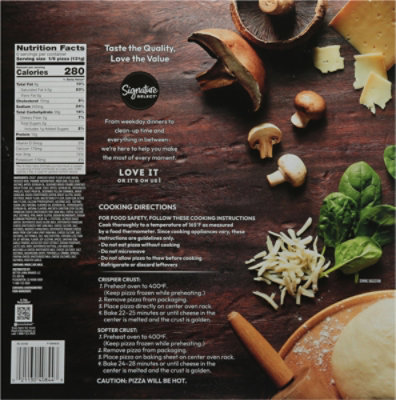 S Sel Rising Crust Spinach & Mushroom Pizza  27.8oz - 27.8 oz - Image 5