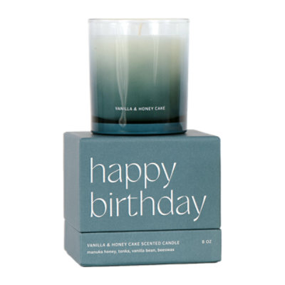 Overjoyed Boutique Vanilla & Honey Cake Boxed Candle - 8 Oz - Image 1