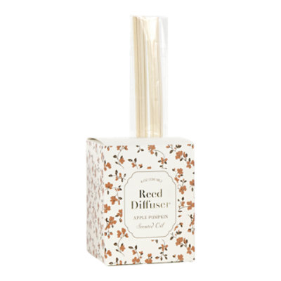 Overjoyed Boutique Apple Pumpkin Scented Boxed Reed Oil Diffuser - 4 Oz - Image 1