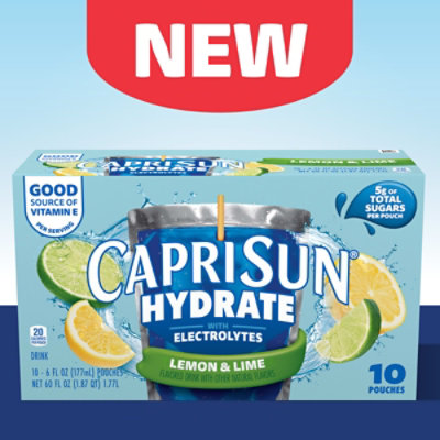 Capri Sun Hydrate With Electrolytes Flavored Drink With Other Natural Flavor, 10 Pouches, For On- - 10.0 EA - Image 3