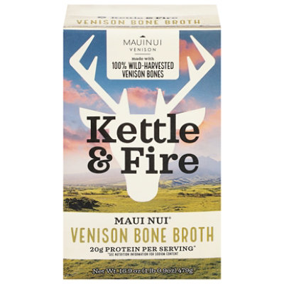 Kettle And Fire Bone Broth Venisn Mainui - 16.9 oz - Image 1
