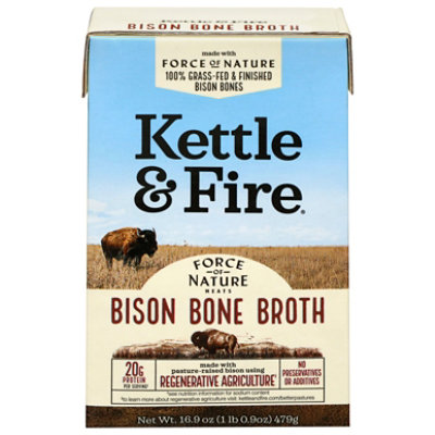 Kettle And Fire Bone Broth Bison - 16.9 oz - Image 2
