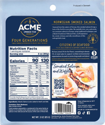Acme Norwegian Smoked Salmon 3 Oz - 3 OZ - Image 5