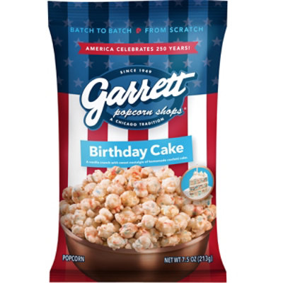 Garrett Brands Popcorn Birthday Cake - 7.5 OZ - Image 1