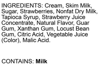 Vollemans Strawberries & Cream Ice Cream - 1 Pint - Image 3