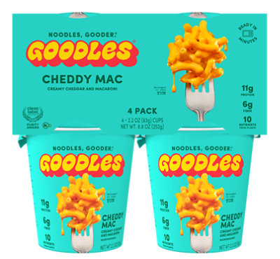 Goodles Mac & Cheese Cheddar Mac Cup 4ct - 4-2.2 oz - Image 1