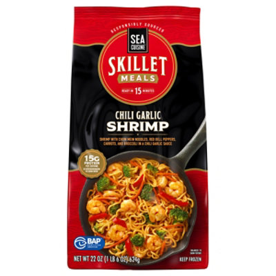 Sea Cuisine Skillet Meals Chili Garlic Shrimp, 22 Oz - 22.0 OZ - Image 2