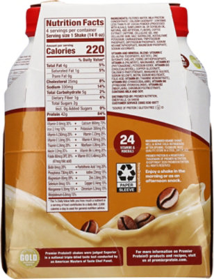 Premier Protein Ultimate 42g 4ct-14fz Cafe Latte - 56 fl oz - Image 5