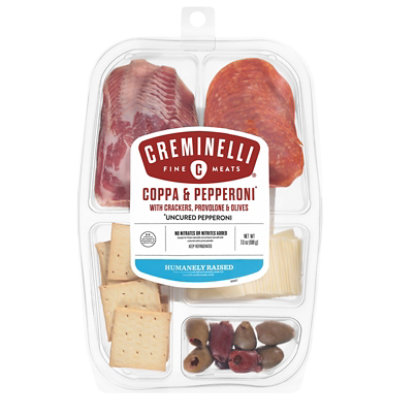 Creminelli Fine Meats Coppa Pepperoni Cracker Provolone Olives - 7 OZ - Image 1
