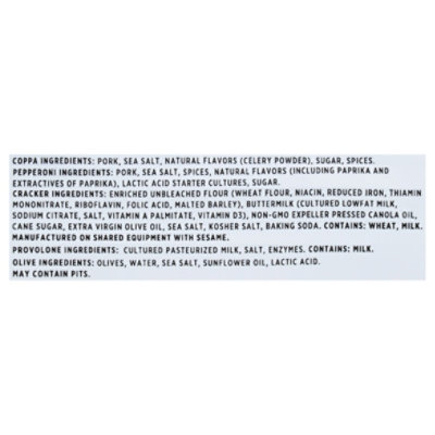 Creminelli Fine Meats Coppa Pepperoni Cracker Provolone Olives - 7 OZ - Image 4