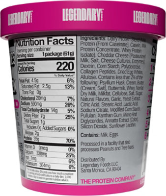 Legendary Foods Protein Pasta Mac And Cheese Single Cup - 2.2 oz - Image 5