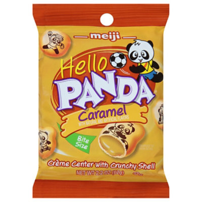 Meiji Cookie Hello Panda Caramel - 2.2 oz - Image 2