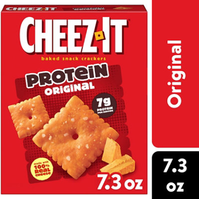 Cheez-It Protein Baked Snack Crackers Original 7g Protein - 7.3 Oz - Image 1