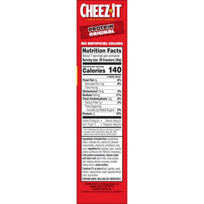 Cheez-It Protein Baked Snack Crackers Original 7g Protein - 7.3 Oz - Image 6