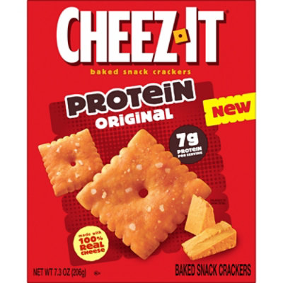 Cheez-It Protein Baked Snack Crackers Original 7g Protein - 7.3 Oz - Image 3