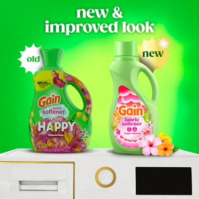 Gain Ultra Liquid Fabric Softener, Happy Bibiscus - 44 Fl. Oz. - 44 fl oz - Image 2