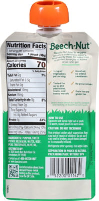 Beech-nut Stage 2 Beef With Pumpkin, Sweet Potato & Green Bean Pouch - 3.5 Oz. - 3.5 oz - Image 5