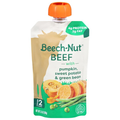 Beech-nut Stage 2 Beef With Pumpkin, Sweet Potato & Green Bean Pouch - 3.5 Oz. - 3.5 oz - Image 1