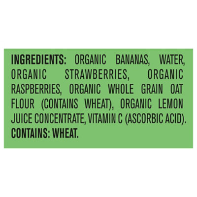 Us Gerber Organic Banana Strawberry Raspberry Oatmeal Puree 3.5 Oz/99g Pouch - 3.5 oz - Image 4
