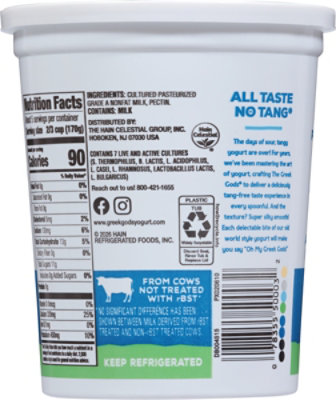 Greek Gods Greek Plain Nonfat Yogurt 32 Oz - 32 oz - Image 5