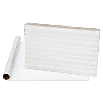 American Greetings 20 Sq. ft. Wrapping Paper for Weddings Pearl Stripes (1-Roll 30 in. x 96 in.) - Image 3