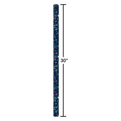 American Greetings 20 Sq. ft. All Occasion Navy Wrapping Paper (1-Roll 30 in. x 96 in.) - Image 4
