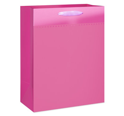 American Greetings 12.75 in. Large Pink Gift Bag (1-Count) - Image 1