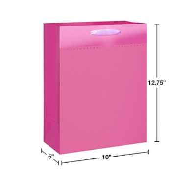 American Greetings 12.75 in. Large Pink Gift Bag (1-Count) - Image 2