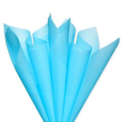 American Greetings 20 in. x 20 in. Light Blue Tissue Paper (8-Sheets) - Image 5