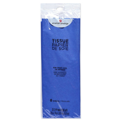 American Greetings 20 in. x 20 in. Royal Blue Tissue Paper (8-Sheets) - Image 4
