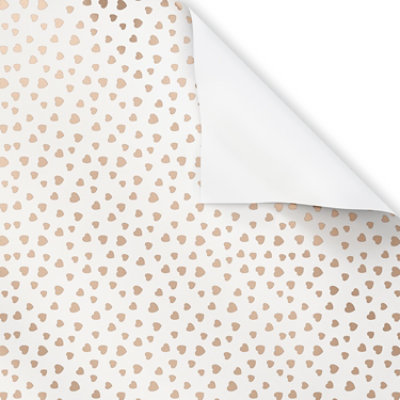 American Greetings 15 Sq. ft. Wedding Wrapping Paper Foil Hearts (1-Roll 30 in. x 72 in.) - Image 5