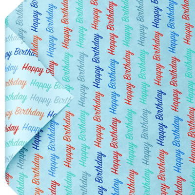 American Greetings 20 in. x 20 in. Birthday Tissue Paper Pack Happy Birthday Script (6-Sheets) - Image 4