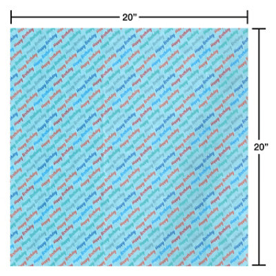 American Greetings 20 in. x 20 in. Birthday Tissue Paper Pack Happy Birthday Script (6-Sheets) - Image 3