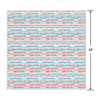 American Greetings 20 in. x 20 in. Birthday Tissue Paper Happy Birthday (6-Sheets) - Image 2