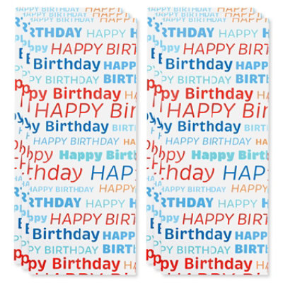 American Greetings 20 in. x 20 in. Birthday Tissue Paper Happy Birthday (6-Sheets) - Image 5