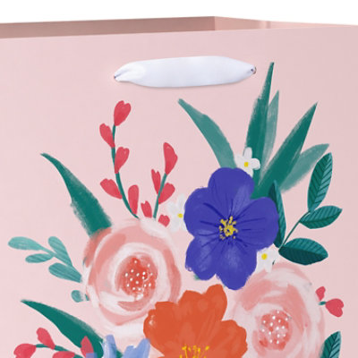 American Greetings 10 in. Medium Light Pink Gift Bag Florals (1-Count) - Image 3