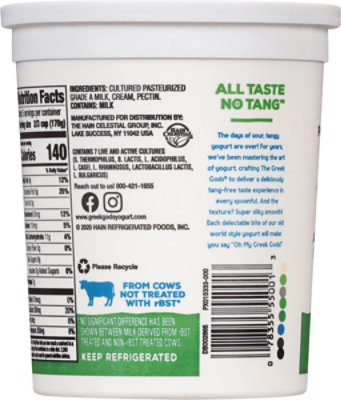 Greek Gods Greek Plain Traditional Yogurt 32 Oz - 32 oz - Image 5