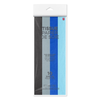 American Greetings 20 in. x 20 in. Multi-color Tissue Paper Bundle Black Grey Blue (8-Sheets) - Image 4