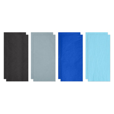 American Greetings 20 in. x 20 in. Multi-color Tissue Paper Bundle Black Grey Blue (8-Sheets) - Image 5