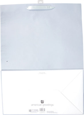 American Greetings 20 in. Silver Jumbo Gift Bag (1-Count) - Image 4