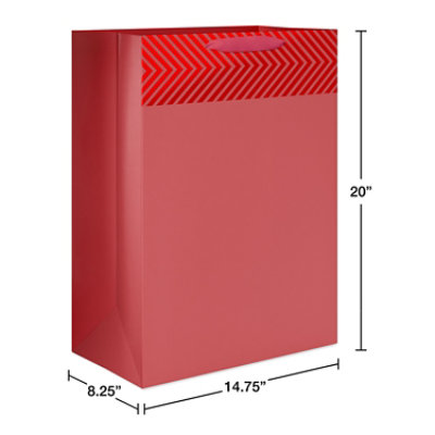 American Greetings 20 in. Red Jumbo Gift Bag (1-Count) - Image 2