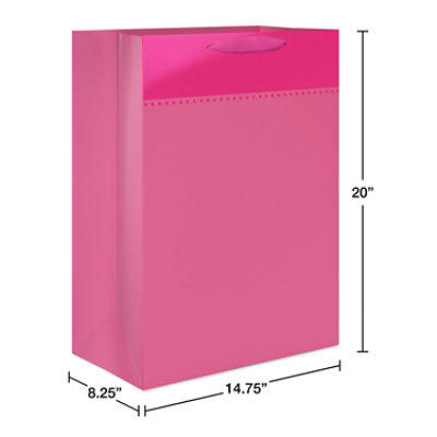 American Greetings 20 in. Pink Jumbo Gift Bag for All Occasions (1-Count) - Image 4