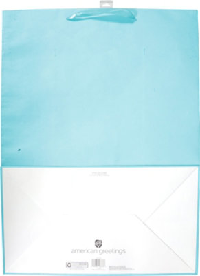 American Greetings 20 in. Aqua Jumbo Gift Bag for All Occasions (1-Count) - Image 6