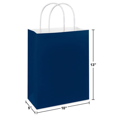 American Greetings 13 in. Large Solid Royal Blue Gift Bag for All Occasions (1-Count) - Image 2