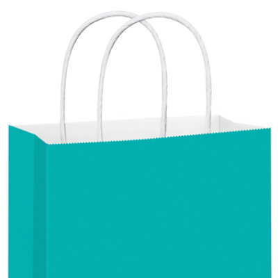American Greetings 13 in. Large Solid Aqua Gift Bag for All Occasions (1-Count) - Image 3